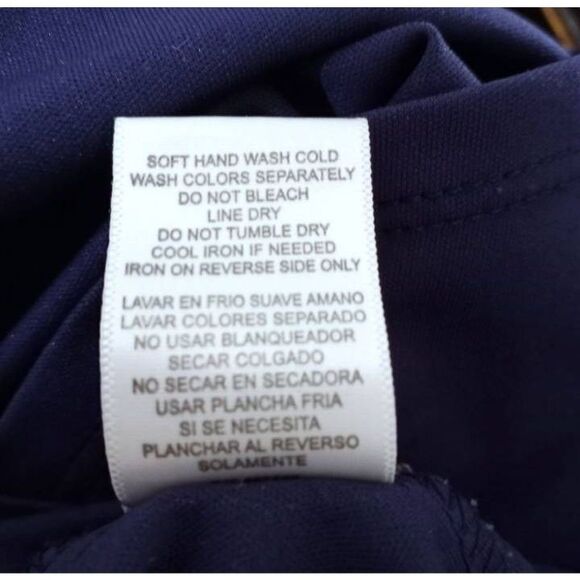 GABBY SKYE NAVY BLUE LACE FIT & FLAIR DRESS SZ.6 EUC. - Picture 8 of 8